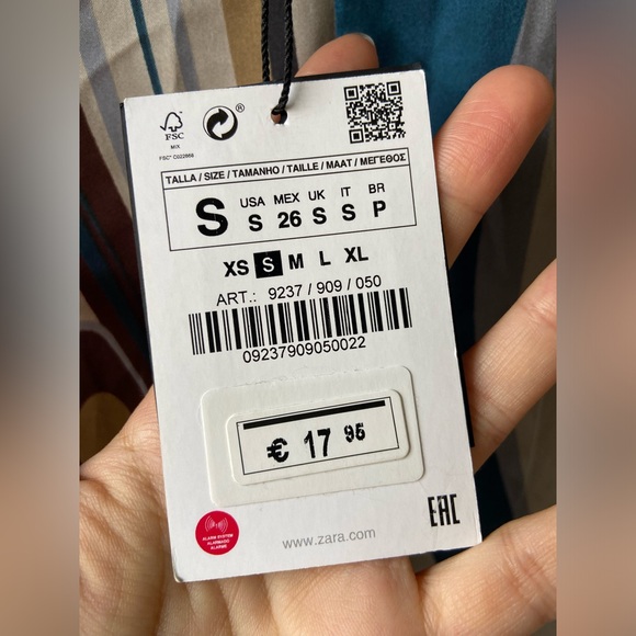 🦋 2/$20 Zara psychedelic sheer pants NWT - Picture 6 of 7